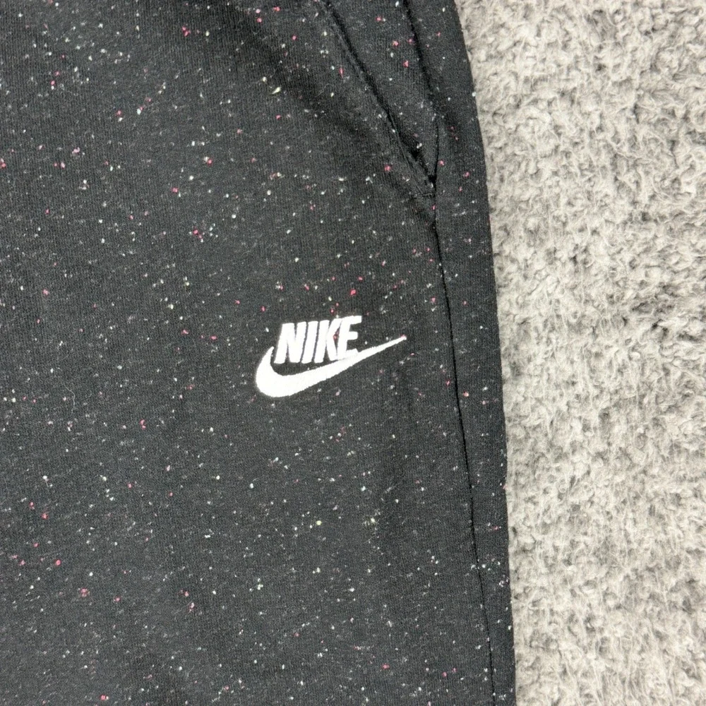 Nike Men's M W30xL28 Black Jogger Sweatpants Confetti Speckled Casual Activewear